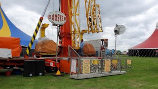 Chipperfield Brothers Attractions  Funfair Build Up Poole Harbour Festival  July 2024 funfair [upl. by Hanfurd]