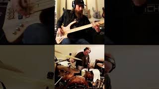 Heavy Fretless Jam with RHCP founding drummer Jack Irons fretless bass drums shorts [upl. by Siraval]