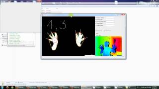 Hand Tracking Finger Tracking Kinect OpenNi EmguCV OpenCV [upl. by Baldwin968]