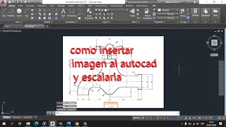 insertar imagen en autocad y escalarla [upl. by Nnayrrehs]