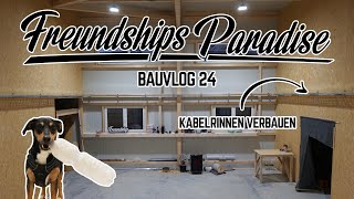 🚧Endlich wieder selber schrauben 🤩 Die ersten Kabelrinnen werden in der Halle verlegt Bauvlog 24 [upl. by Towne]