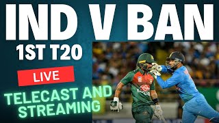 Touch Cric Time India v Bangladesh 1st T20 Live Streaming amp Telecast Unlimited Free on Jio Cinema [upl. by Matta]