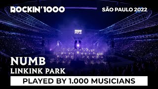 Numb Linkin Park with 1000 musicians  São Paulo 2022 [upl. by Ekralc]