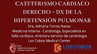 Cateterismoo Cardiaco derecho  Dx de hipertensión Pulmonar [upl. by Einiffit]