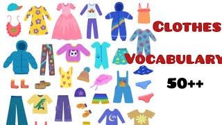 Clothes vocabulary। Clothes in english। learn Clothes name। Clothes vocabulary for kids। [upl. by Land]