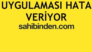 Sahibinden Uygulaması Hata Veriyor Ne Yapmalıyım [upl. by Antonino]