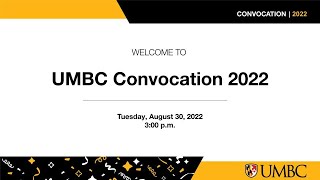 UMBC Convocation 2022 [upl. by Prussian304]