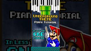 Learn the Super Mario Underground Theme in 1 Minute Part 1 [upl. by Eveiveneg]