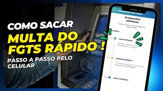 Como SACAR multa de 40 do FGTS pelo CELULAR  RÃ¡pido [upl. by Swords]