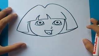 Como dibujar a Dora la exploradora paso a paso Dora la exploradora How to draw Dora la exploradora [upl. by Bui628]