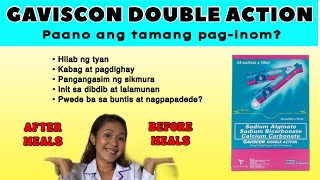 GAVISCON DOUBLE ACTION HOW TO TAKE TAGALOG  GAVISCON DOUBLE ACTION SACHET HOW TO TAKE TAGALOG [upl. by Ahsenit]