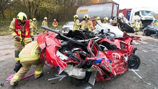 Autounfall  Dashcam Unfälle videos 140 Tödliche autounfälle [upl. by Leeda602]