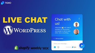 How to add free live chat to WordPress website  Tidio Chat  Shopify  WIX  Weebly  Prestashop [upl. by Niela822]