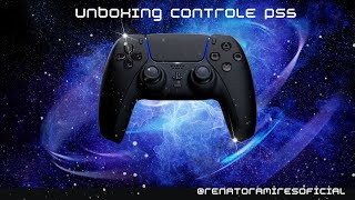 UNBOXING CONTROLE PS5  MIDNIGHT BLACK DUALSENSE SENSACIONAL [upl. by Etterrag]