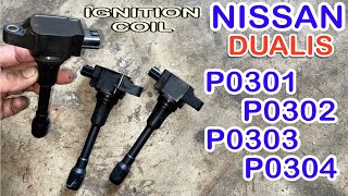 HOW TO REPLACED NISSAN DUALIS IGNITION COIL [upl. by Samaria770]