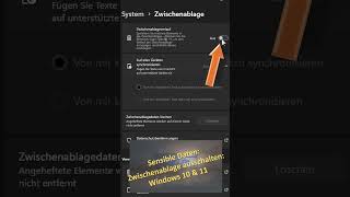 Sensible Daten Zwischenablage ausschalten Windows 10 amp 11 [upl. by Verile]