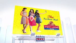 VIJAY LAXMI SILKS KALABURAGI CITY CENTER MALL SUPER MARKET ROAD GULBARGA [upl. by Vinna]