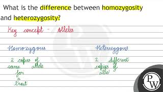 What is the difference between homozygosity and heterozygosity [upl. by Drazze]