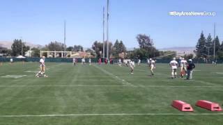 49ers Aldon Smith takes part in OLB drills [upl. by Oberstone]