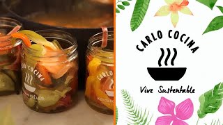 Encurtido de verduras  Carlo Cocina [upl. by Annice943]