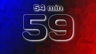 55 minute 3300 second Blue and Red Count Up Timer  Silent  Choose your team [upl. by Sedecrem]