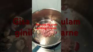 Gisa Tau Ng hinilong na Karne pananghalian shortvideo trending breakfast satisfying [upl. by Logan346]