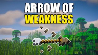 Arrow of Weakness Recipe How To Craft The Weakness Arrow in Minecraft [upl. by Auqeenwahs698]