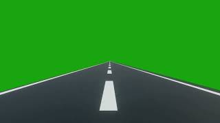 🚗 CARRETERA en movimiento pantalla verde chroma key  road cartoon green screeen 🟢 [upl. by Locke]