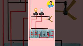 Electrical fan balb board wiring shorts shortsfeed shortvideo youtubeshorts [upl. by Byron]