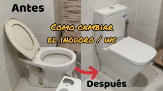 Como cambiar el inodoro  wc  BRICOS JUNA [upl. by Enilra]