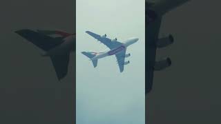 EMIRATES A380 CROSSING CLOSE AFTER TAKEOFF aviation bangladesh planespotting emirates [upl. by Ramona]