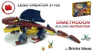 Lego Dinosaurs  Dimetrodon MOC  LEGO CREATOR 31102 alternative build instructions Part 23 [upl. by Nika]