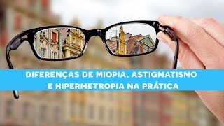 Diferenças Miopia Astigmatismo e Hipermetropia [upl. by Aihsenyt645]