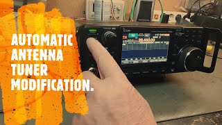 ICOM IC7300 AUTOMATIC ANTENNA TUNER MODIFICATION 🤔🤔quick look SIGMA HF 360 ALL BANDS VERTICAL PT1 [upl. by Turne]