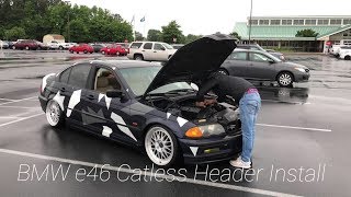 Installing Catless Headers on My BMW E46 [upl. by Thetes]