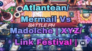 AtlanteanMermail Vs Madolche  XYZLink Festival  YuGiOh Master Duel [upl. by Strenta]