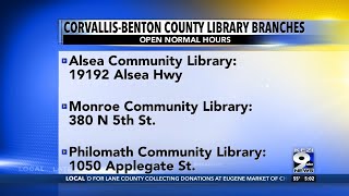 Corvallis Library branches to remain open while main building is closed [upl. by Nittirb32]