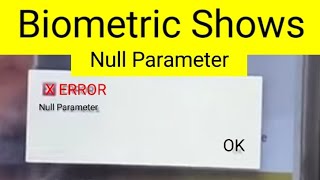 Biometric device Shows Null Parameter  ERROR removed  RD service Mantra RD service [upl. by Remy]