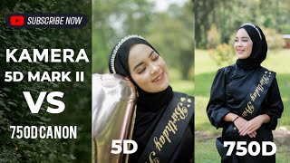 KAMERA 5D MARK II VS 750D CANON  APSC VS FULL FRAME [upl. by Idet]