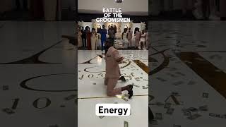 Groomsmen entrance dance viralvideo wedding energy viralshort [upl. by Jamnes]