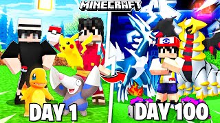 100 Days in Minecraft Pixelmon  Pokeslamgg Server [upl. by Wycoff]