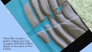 Identifying thrust faults and normal faults Triton Bay West Papua northwest New Guinea [upl. by Spearing]