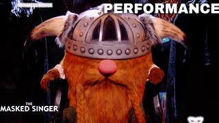 Viking Sings quotThe Scientistquot by Codplay  The Masked Singer UK  Season 2 [upl. by Ardnuahc]