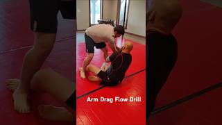 Arm Drag Flow Drill bjj jiujitsu grappling [upl. by Arrimat357]