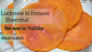 Lucknow ki famous SheermalHow to make Sheermalshirmal on Tava [upl. by Ididn]