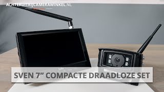 SVEN 7″ Pro Compacte Draadloze Achteruitrijcamera Set [upl. by Virg]