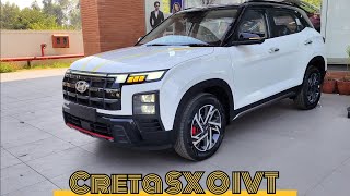 Facelift Creta SX O IVT White  Black  hyundaicreta2024 hyundaicretafacelift [upl. by Lledor]