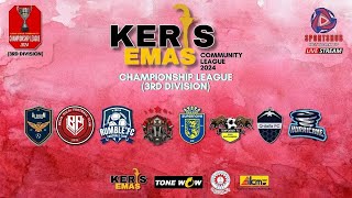 KERIS EMAS COMMUNITY LEAGUE  CHAMPIONSHIP LEAGUE  3RD DIV  AL SALAM FC II VS TEMPORARY FC [upl. by Yetnom]