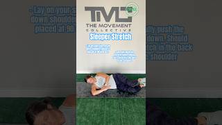 Sleeper Stretch shoulder shoulderrehab mobility [upl. by Laertnom]