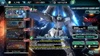 Unicorn Gundam Perfectibility  Gacha gundam gundamuc [upl. by Gnni]